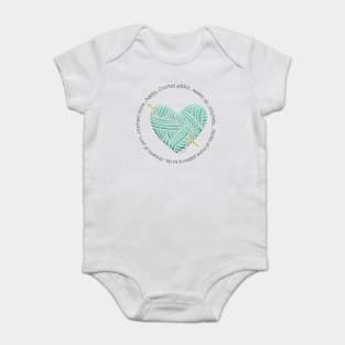 Crochet Addict Heart Baby Bodysuit